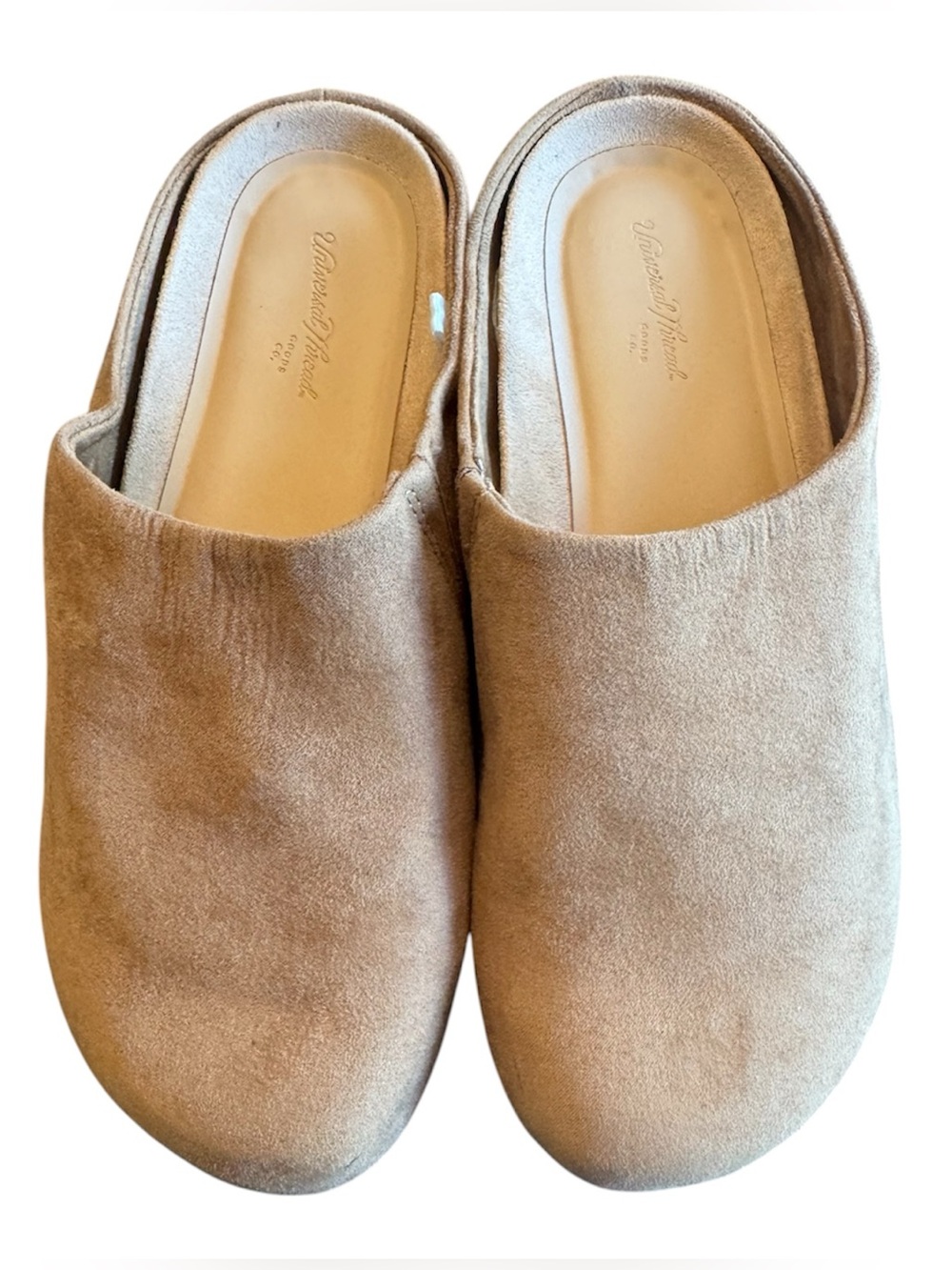 Universal Thread Women’s Tan Suede Slip-On Mules